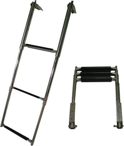 TELESCOPISCHE ZWEMTRAP RVS OPBOUW