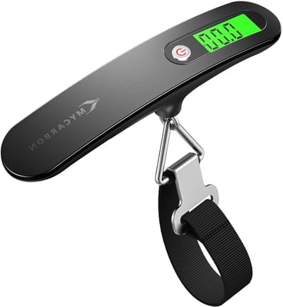Digitale Bagageweegschaal tot 50 kg met Tare-functie en LCD-display, Draagbaar en Compact voor Reizen