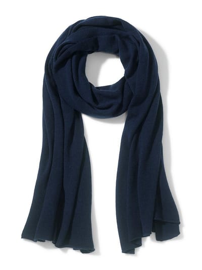 Gebreide sjaal Van Peter Hahn blauw