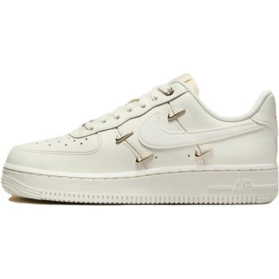 Nike Air Force Sneakers Dames - Wit - Maat 39 - Leer, Textil