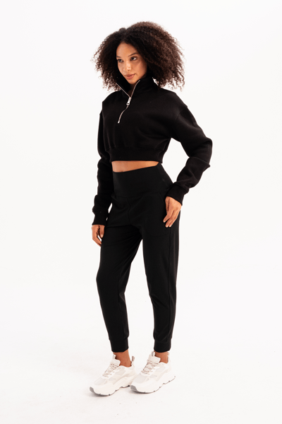 JUSTEVER taille haute poche élastique collants coupe confortable pantalons de survêtement pour femmes - Beat