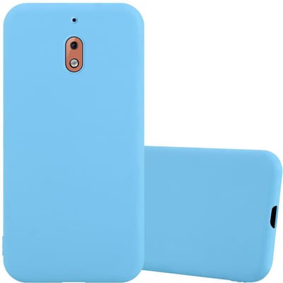 Cadorabo Hoesje geschikt voor Nokia 2.1 in CANDY BLAUW - Beschermhoes gemaakt van flexibel TPU silicone Case Cover