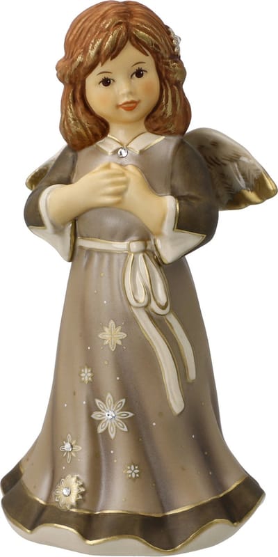 Goebel - Kerst | Decoratief beeld Engel - jaarlijkse engel 2024 | Aardewerk - 16cm - Limited Edition