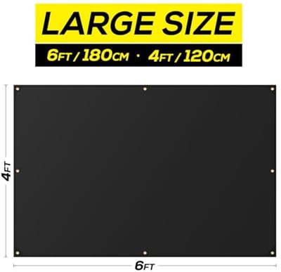 Heavy Duty Lasdeken - Siliconen Gecoate Glasvezel Branddeken voor Thuis en Buiten - 1,2 x 1,8 m