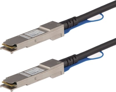 StarTech.com HP JG326A Compatible QSFP+ DAC Twinax Cable - 1 m (3.3 ft.) - 40GBase direct attach cable - 1 m - black - Zwart - 1m