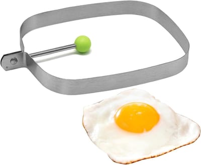 Eivormig | Roestvrijstalen rechthoekige pannenkoekenpan met antiaanbaklaag - Draagbare barbecue-accessoires, geschikt voor kamperen, ontbijt binnenshuis, sandwiches en hamburgers