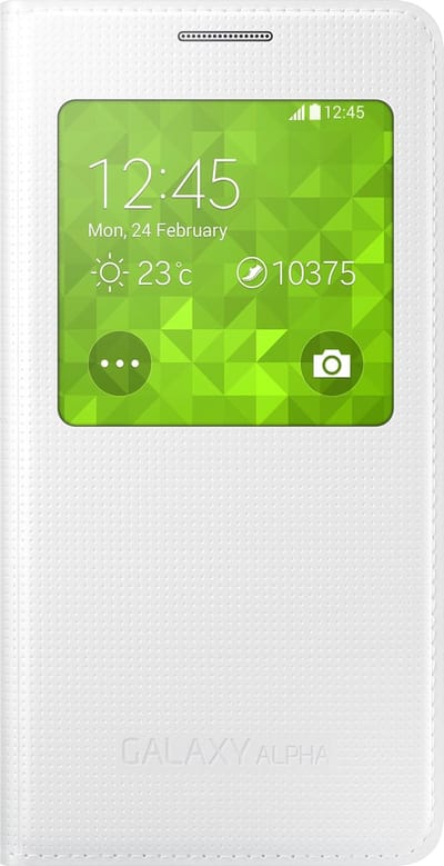 Samsung S View Cover voor Samsung Galaxy Alpha - Wit