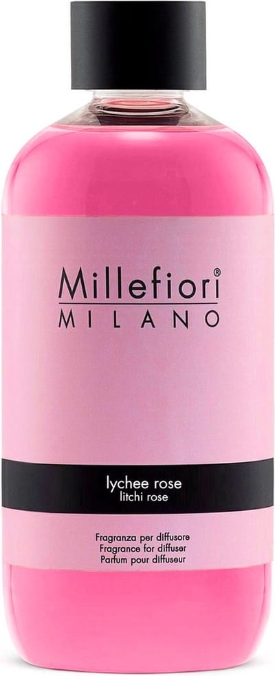 Millefiori Milano Navulling voor Geurstokjes 500 ml - Lychee Rose
