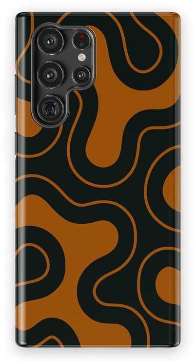 DripCase Motion Flow Tough Hoesje Samsung Galaxy S22 Ultra | Backcover met Mag | Trendy Design | Valbescherming | Organic Circuit