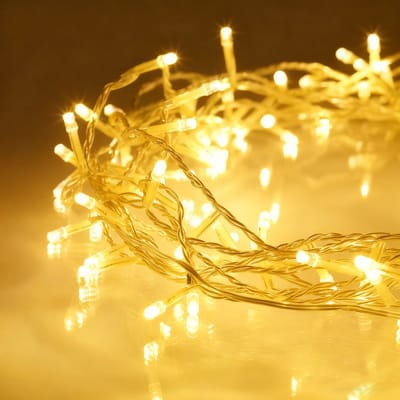 MUPOO Fairy Lights Led Lichtsnoer 20 Meter 200 LEDs - Warm Wit - Kerstverlichting Binnen & Buiten Met 6U/24U Timer, Memory Functie en 8 Lichtstanden - Energiezuinige Low Voltage Snoerverlichting Voor Tuin, Huis, Trouw, Kerst & Feest