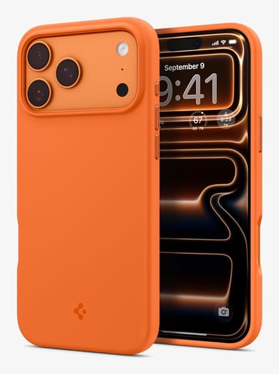 Spigen Silicone Fit Magsafe, Kosmisch Oranje - Iphone 17 Pro