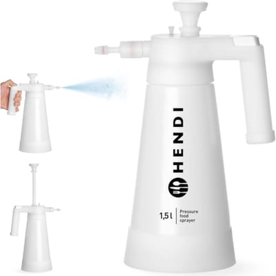 HENDI Drukspuit voor voedsel – 1,5L – HDPE – Instelbare spuitmond – 360° draaibaar