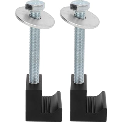 2 Stuks Universele Zware Gereedschapskist Sjorbanden Aluminiumlegering J-haken Crossover voor Pick-up Truck gray