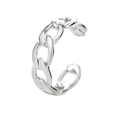 Zilveren earcuff schakel - PSN1334223