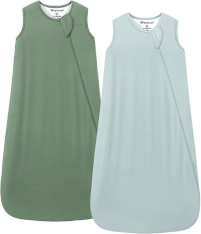 2 Pack Baby Slaapzakken voor de Zomer - Draagbare Dekens voor Baby's en Peuters (0-6 Maanden)