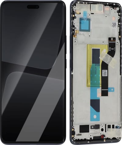 Xiaomi, Origineel Xiaomi 13 Lite Zwart scherm – Chassis (Servicepack), Zwart