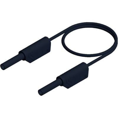 Hirschmann Test & Measurement MVL S 25/1 Au Veiligheidsmeetsnoer Banaanstekker 2 mm Banaanstekker 2 mm 25.00 cm Zwart 1 stuk(s)