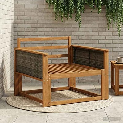 vidaXL - Buiten - Midden - Sofa - Massief - Acacia - Hout - Naturel