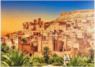 Legpuzzel Kasbah Ait Ben Haddou - Marokko Puzzel Stukjes - Ontspannen Vrije Tijd - Hoge Resolutie Print - 1000 Stukjes