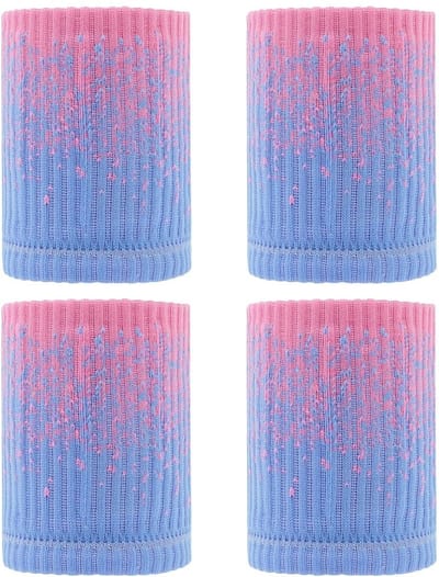 Solidchoice- Sportarmbanden Zacht/Ademend - Polsbanden Fitness - Nylon - 2 Paren - Geschikt Voor Yoga/Hardlopen - 8x10 Cm