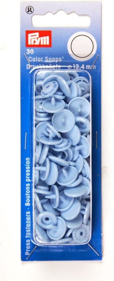 Drukknoop ColorSnaps 12,4 mm lichtblauw 30 st. - Drukknopen Color Snaps - Prym