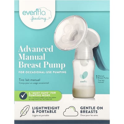 Evenflo Feeding, Advanced Manual Breast Pump, 1 Manual Breast Pump white