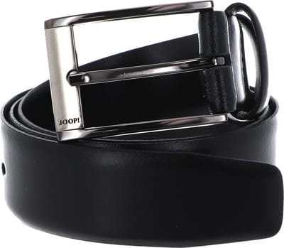 JOOP! Leren Riem Classic Coll. Belt 3,5 CM W120 Black Zwart