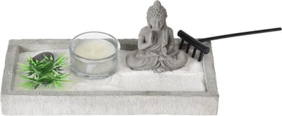 Boeddha zen tuintje set 19x10cm