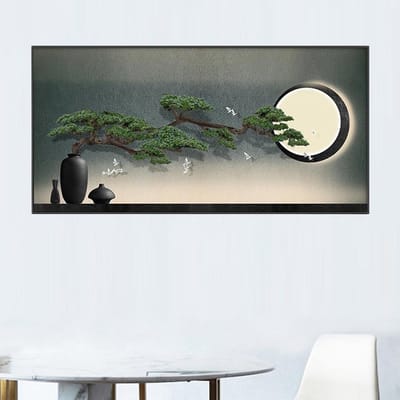 Meterkast Cover Decoratief Schilderij voor Stoppenkast 5cm Diepte voor Extra Ruimte Moderne Wanddecoratie voor Groepenkast Inclusief Montageset voor de Hal(Style-y,47"/120cm)