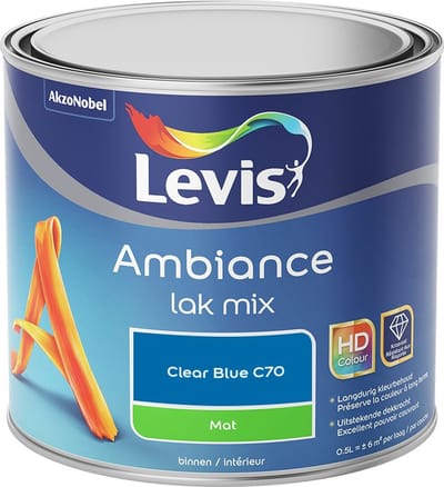 Levis - Ambiance Lak Mat Mix - Clear Blue C70 - Mengverf - 0,5 L