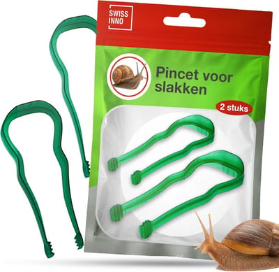 Slakkentang - Grijper Tuin - Slakken Verwijderen - Hygiënisch Contactloos - 2 Stuks - Groen