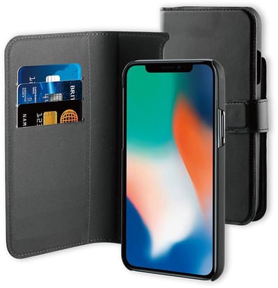 BeHello iPhone 11 Hoesje I 2-in-1 Wallet Case met Ruimte Voor 3 Pasjes Zwart