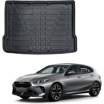 Kofferbakmat op maat - SCOUTT - BMW 1 Serie F70 (vanaf 2024) - Mat zwart - Antislip - Verhoogde randen