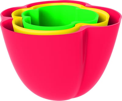 Zak! Designs Kitchen & Garden Paprikaschaaltje set a 3 stuks
