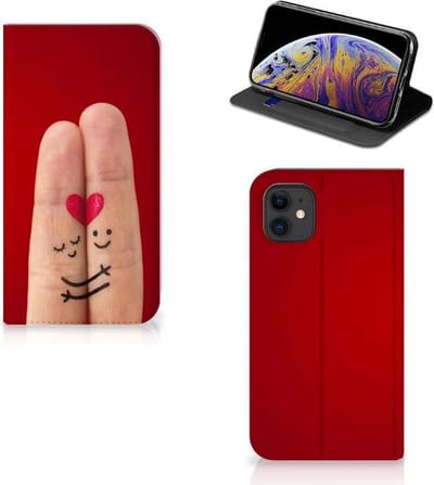 Apple iPhone 11 Hippe Standcase Liefde - Origineel Romantisch Cadeau