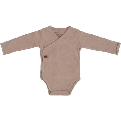 Baby's Only Rompertje lange mouw Melange - Clay - 50 - 100% ecologisch katoen - GOTS