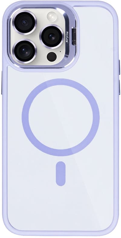 Rixus Classic 03 Case With MagSafe For Apple iPhone 14 Pro Max Light Purple