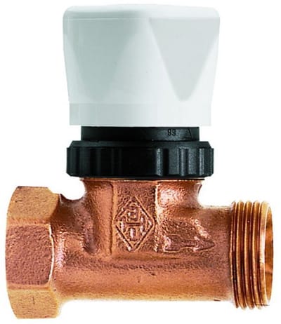 IMI Hydronic Engineering HEIMEIER Vooraf instelbare ventiel Rp 1/2 IG x G 3/4 AG, met beschermkap, 1322-02.000