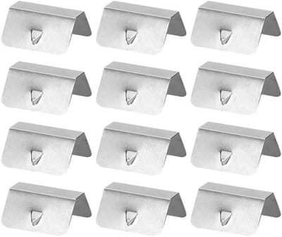 Dailygoods- Winddeflector Clips - Universele Auto Bevestigingsclips - Roestvrij Staal - Set van 12 Stuks - Weerbestendig - Duurzaam en Sterk