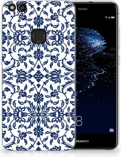 Huawei P10 Lite TPU Case Flower Blue
