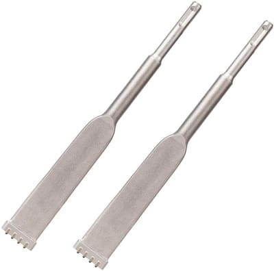 Betonbeitel Set - Sloopbeitels - Materiaal Bewerken - Carbide Punt - 200 mm - Zilver