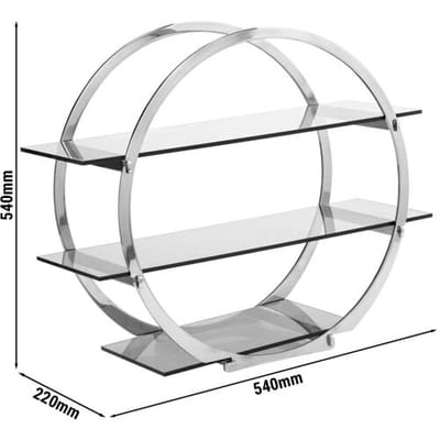 GGM Gastro Etagerie / Buffetständer - Ø 540mm - Chrom Zilver