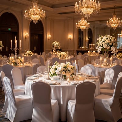 Froadp 100x universele stoelhoezen Witte stretchhoezen Bruiloftsbanket Hoezen Decoratie