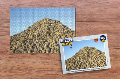 Puzzel Een hoop suikerbieten onder een blauwe lucht - Legpuzzel - Puzzel 500 stukjes