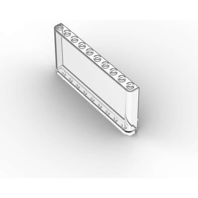 MOC 1 STUKS 65735 Voorruit 1x10x4 Bouwstenen Set Wandpaneel Raam Baksteen Deeltje DIY Idee Speelgoed Kinder Verjaardagscadeau white