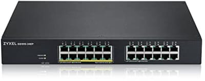 24-poorts PoE-switch met 130 Watt - Slimme Hybrid Mode Switch voor Rackmount