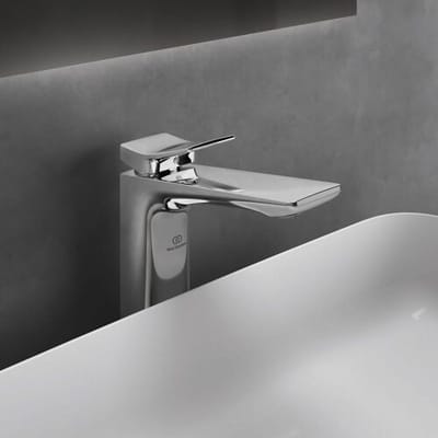 Ideal Standard basin mixer with long base, without drain BC758AA