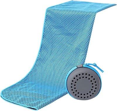 Nekkoeler Wraps - Koel Sjaal - Buitenactiviteiten Koelen - Directe Verfrissing - 90x30 cm - Luchtblauw