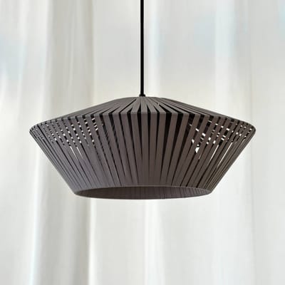OSRAM DECOR Stripes Hanglamp E27 Grijs 405mm, Hanglamp gemaakt van staal en polyester met grote kap