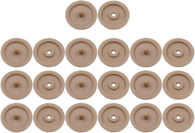 Set van 10 Paar Gordelstop Knoppen Beige Anti-Slip voor Auto Veiligheidsgordel